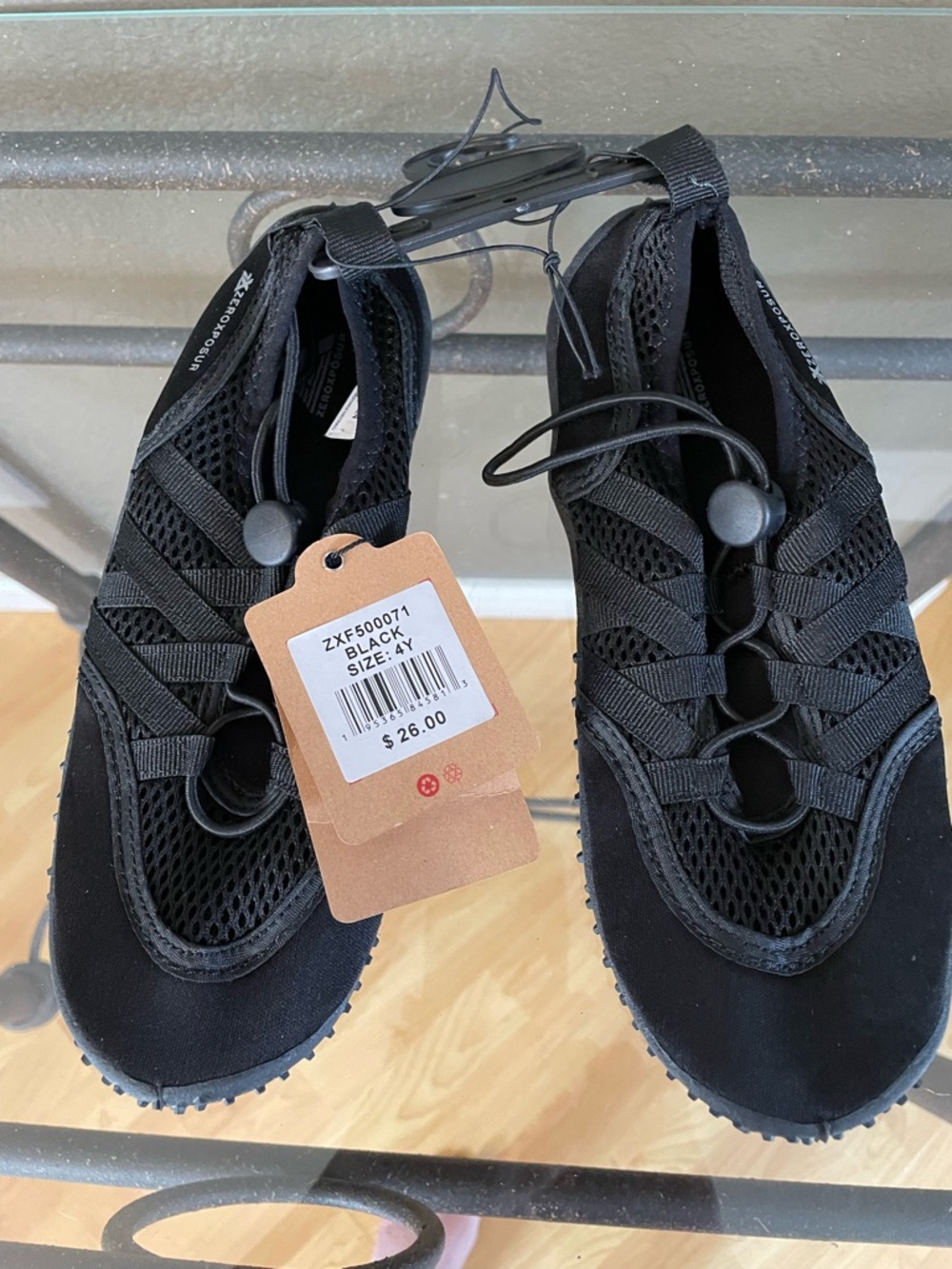 Boy’s Black Mesh Water-Ready Slip-On Shoes